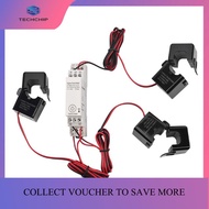 TECHCHIP-Zigbee Three-Phase Energy Meter 100-240V Mobile App Remote Control Household Multifunctiona