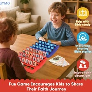 [cxGYMO] Bible Who I Am Board Games For Kids | 24 Holy Bible Characters With Life Story & Verse Card