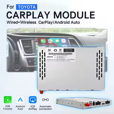 Wireless CarPlay Android Auto Decoder for Toyota Highlander Land Cruiser REIZ Multimedia System Vide