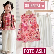 Setelan Rok Anak Murah Setelan Anak Celana Merah Baju Imlek Anak Oriental Red Setelan Cheongsam Anak