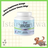 Ipets Supplement Omega Lecithin Booster Chews 300gr - Vitamin Supplement Omega Cat Dog