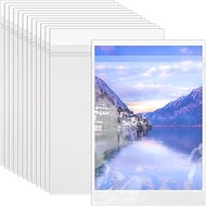 50 Pack 9 3/8 x 12 2/5 inches Crystal Clear Sleeves Storage Bags, Self Sealing Cellophane Bags Magaz