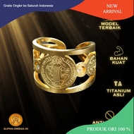 Saint St Benedictus Titanium Medal Ring | MEN WOMEN | Catholic Catholic Catholic