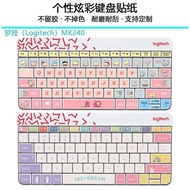 Logitech MK240 MK245 Keyboard Sticker Button Sticker Keyboard Protective Film Cartoon Cute