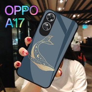 HP [H108] OPPO A17 Glass Softcase - Casing OPPO A17hp - Case OPPO A17hp - OPPO A17 Softcase