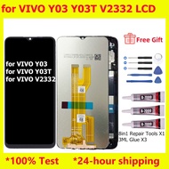 For VIVO Y03 Y03T V2332 LCD Display with Frame Touch Screen Glass Digitizer Assembly Replacement LCD