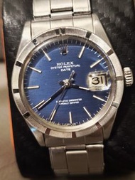 Rolex Oyster Perpetual Date 1501藍色錶面釘帶