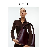ARKET Ladies Genuine Leather Large Capacity Tote Bag Shoulder Bag Summer1146806