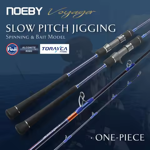Noeby Voyager Slow Pitch Jigging Fishing Rod 1.77m 1.83m Fuji Parts Drag 30kg for Snapper Tuna Fast 