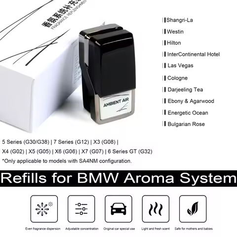 For BMW Ambient Air Freshener Perfume Refill G30 G38 G12 G32 X3 G08 X4 G02 X5 X6 X7 G05 G06 G07 SA 4