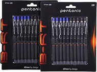 Pentonic Linc B-RT Ball Point Pen (0.7 mm, Blue & Black Ink, Pack of 12 x 2 Box)