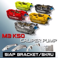 BREMBO M3 K50 CALIPER PUMP SIAP BRACKET SIAP SKIM DEPAN BELAKANG FRONT REAR 4POT Y15ZR Y15 Y16ZR Y16