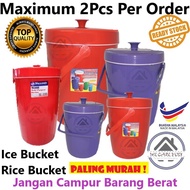 Rice Bucket Ice bucket Ice Container Hot & Cool Container tong nasi ais tong ais bekas nasi tahan pa