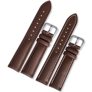 Original Bijou special leather watch strap ultra-thin plain leather strap men's accessories watch chain female substitute DW Tissot Longines