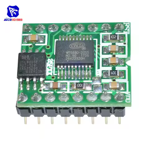 diymore WT588D-16P Voice Module Sound Module Audio Player Expansion Board for Arduino