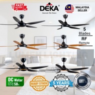 Deka 56 Inch 5 Blades DDC21 &amp; DC2-311 &amp; DC2-313l 12 Speeds Forward and Reverse Dc Motor Ceiling Fan With Light