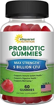 ▶$1 Shop Coupon◀  Probiotic Gummies - 5 Billion CFU - Probiotics for Women &amp; Men Adults - Chewable G