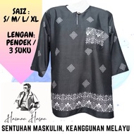 Busana melayu baju rakyat lelaki premium tema sarong