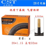 Hot sale ∰CSTZhengxin26*1.25 1.5 1.75 1.95 2.125Mountain27.5American French Valve-Inch Bicycle Inner Tube VAfw