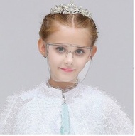 iGlobalStore - 新款兒童防護眼鏡, 防飛沫眼鏡全臉覆蓋防護面罩, 可重複使用, 面部防護和口腔防護