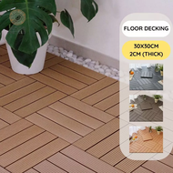 Floor Decking Garden Decoration Flooring WPC Wood Floor Wood Tiles Wooden Decking Outdoor Lantai Pap