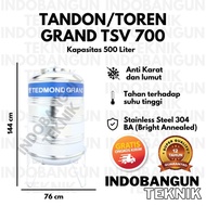 Terbaru Tandon Toren Tangki Air Stainless TSV 700 (550 Liter 500