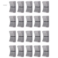 20Pcs 24mmx11mmx10mm Console Mixer Slider Fader Knobs Replacement for Potentiometer Gray Knob Black 