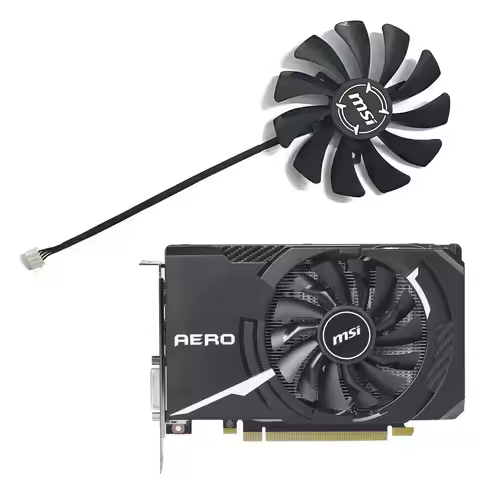 New MSI GTX1060 Aero ITX GPU Replacement Fan 85MM 4 Pins HA9010H12SF-Z for MSI RX 560 GTX 1050 Aero 