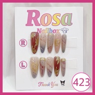 (423) Nailbox fake nail designs - Rosa 6868