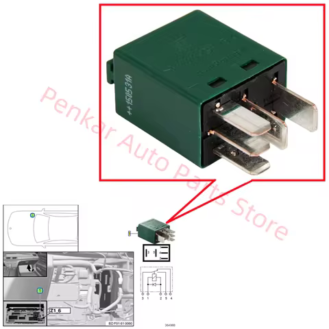 61366980177 Fuse Relay For BMW E81 E87 E82 E88 E90 E91 E92 E93 F10 F11 X1 E84 X3 F25 X4 F26 X5 E70 X