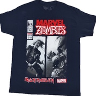 เสื้อยืดวง IRON MAIDEN  X MARVEL Zombie ลายมันๆ ลิขสิทธิ์แท้ ปี2023