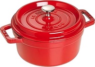 Staub 1103006 Cast Iron Round Cocotte, 30cm, Cherry