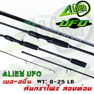 คันเบ็ด คันเอเลี่ยน UFO จากค่าย BLACK FOX มีทั้งสปิ้นและเบท เวท 8-25 LB เหมาะกับงานสปิ๋วและตีเหยื่อปลอม ด้ามจับยาง EVA พร้อมแต่งคันพุดเดิ้ล