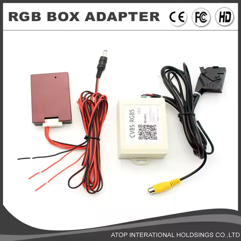 CVBS AV to RGB Signal Converter Adaptor Adapter for VW RNS510 RCD510 RNS315 Rear View Camera VW Golf