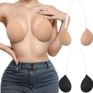Gather Invisible Bra Chest Stickers Halter Neck Shoulder Straps Anti-Sagging Gather Chest Stickers