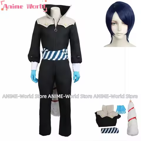 《Custom size》Game Yusuke Kitagawa Outfit Cosplay Costume Wig