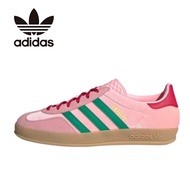Adidas GAZELLE Pink Green Sneakers Low Cut Indoor Women