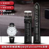 เหมาะสำหรับ Citizen Falcon Q QFalcon996 997 QA63 สายนาฬิกาหนังแท้สำหรับบุรุษและสตรี