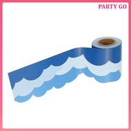 📎 1 Roll Blue-Finished Paper Tape Adhesive Bulletin Board Edge Sticker for Classroom Decor 19.7x3in