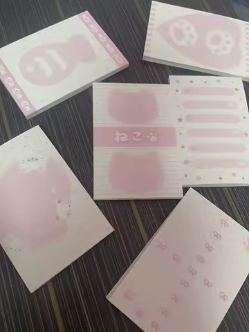 50 Pcs/Pack Korean Style Memo Pad Tearable Paper Pad Learning Make Plan Stationery Memo Paper Leave 