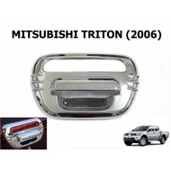 (2 Pieces) Rear Door Handle Cover Mitsubishi Triton Year 2005-2015 Chrome Plated Accessories Kidneyt