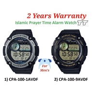 [2YEARS WARRANTY] Men Watch Casio Islamic Prayer Alarm CPA-100 Big Case Digital Sport Watch CPA-100-