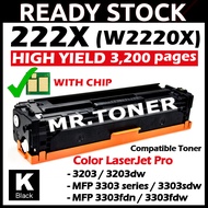 💥WITH CHIP💥 W2220A W2220X W2221X W2222X W2223X Compatible Toner HP 222X 3203dw MFP 3303 3303sdw 3303