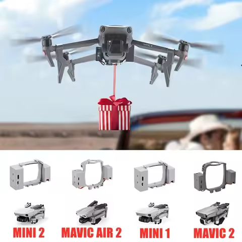 Airdrop System for DJI Mavic Pro/2/3/AIR 2/MINI 1/2/SE/MINI 3 Drone Fishing Bait Wedding Ring Gift D