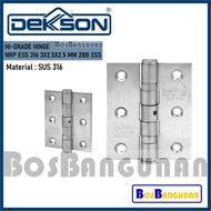 3 inch Butterfly Door Hinge DEKKSON Deluxe NRP ESS 316 3x2.5x2.5 mm 2BB Hinge Dekkson / HINGE DEKKSO