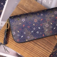 【開運錢包】西陣織金襴。花星塵。布長夾/錢包/皮夾
