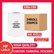 SJPACK Thermal Sticker A6 350PCS Roll 100*150mm High Quality Consignment Note Barcode