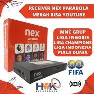 Receiver nex parabola merah nex merah open youtube upgrade software terbaru seri terbaru