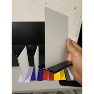 A5 mica menu, A5 size transparent mica, size 15x21cm, Sliding base menu