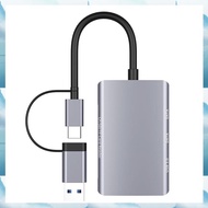 [G V W E] Card Reader Adapter 6-In-1 CF/SD TF USB-C Hub USB 3.0 for Computer/Android